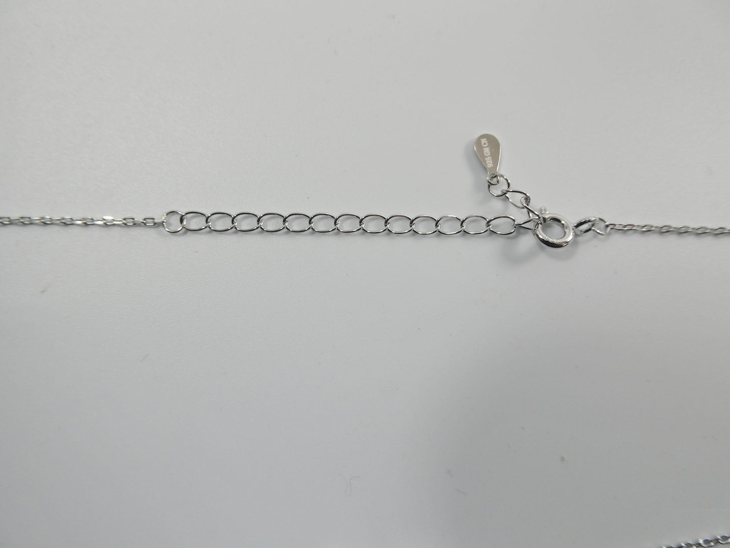 16 inch plus two inch extension real 925 sterling silver mom necklace