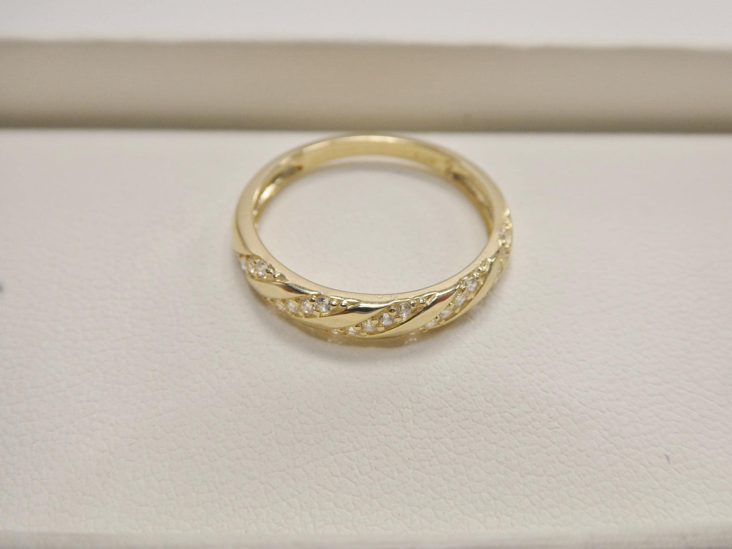 real 10k solid yellow gold women's classic ring