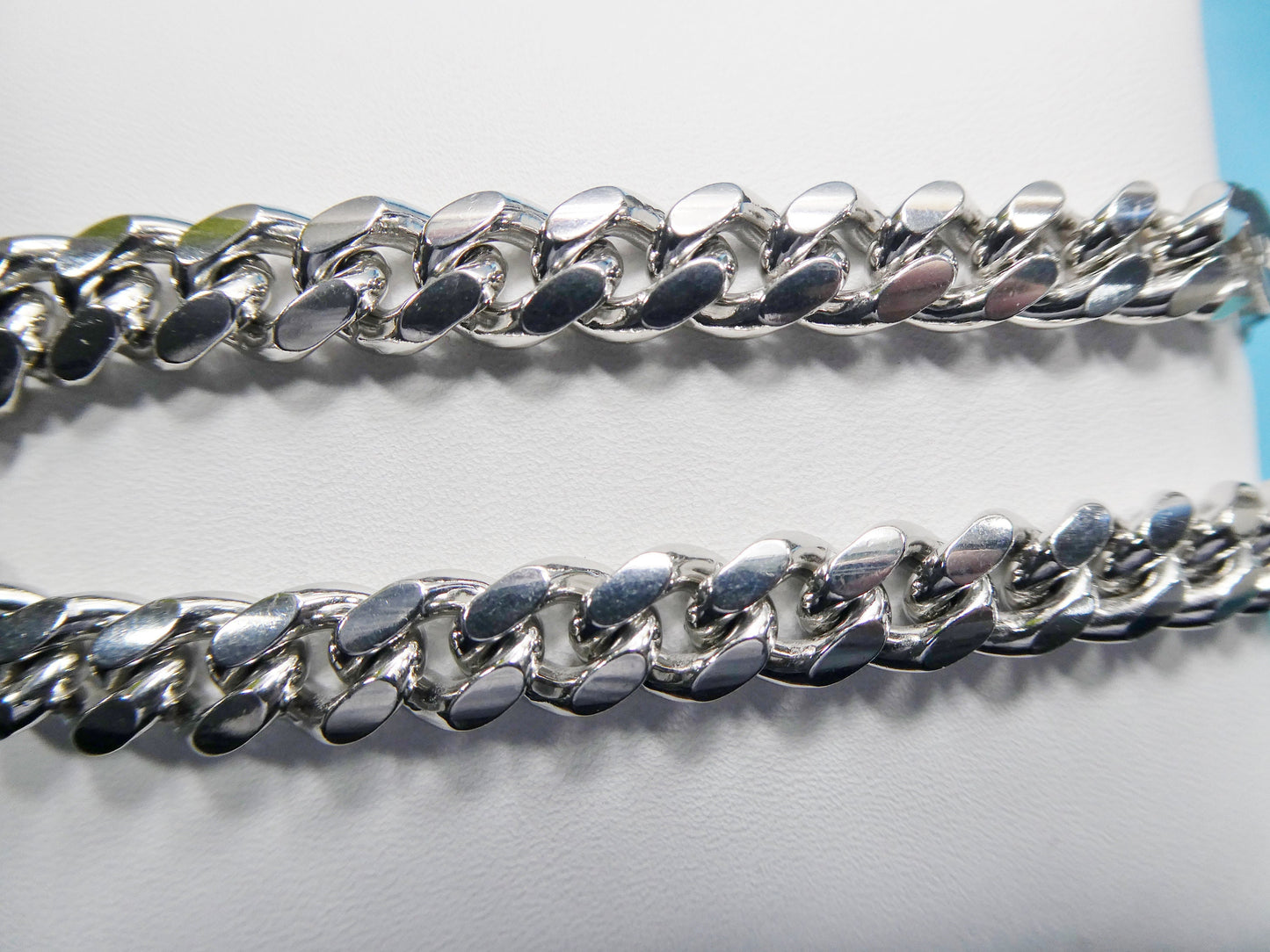 real 925 sterling silver 8mm solid link bracelet