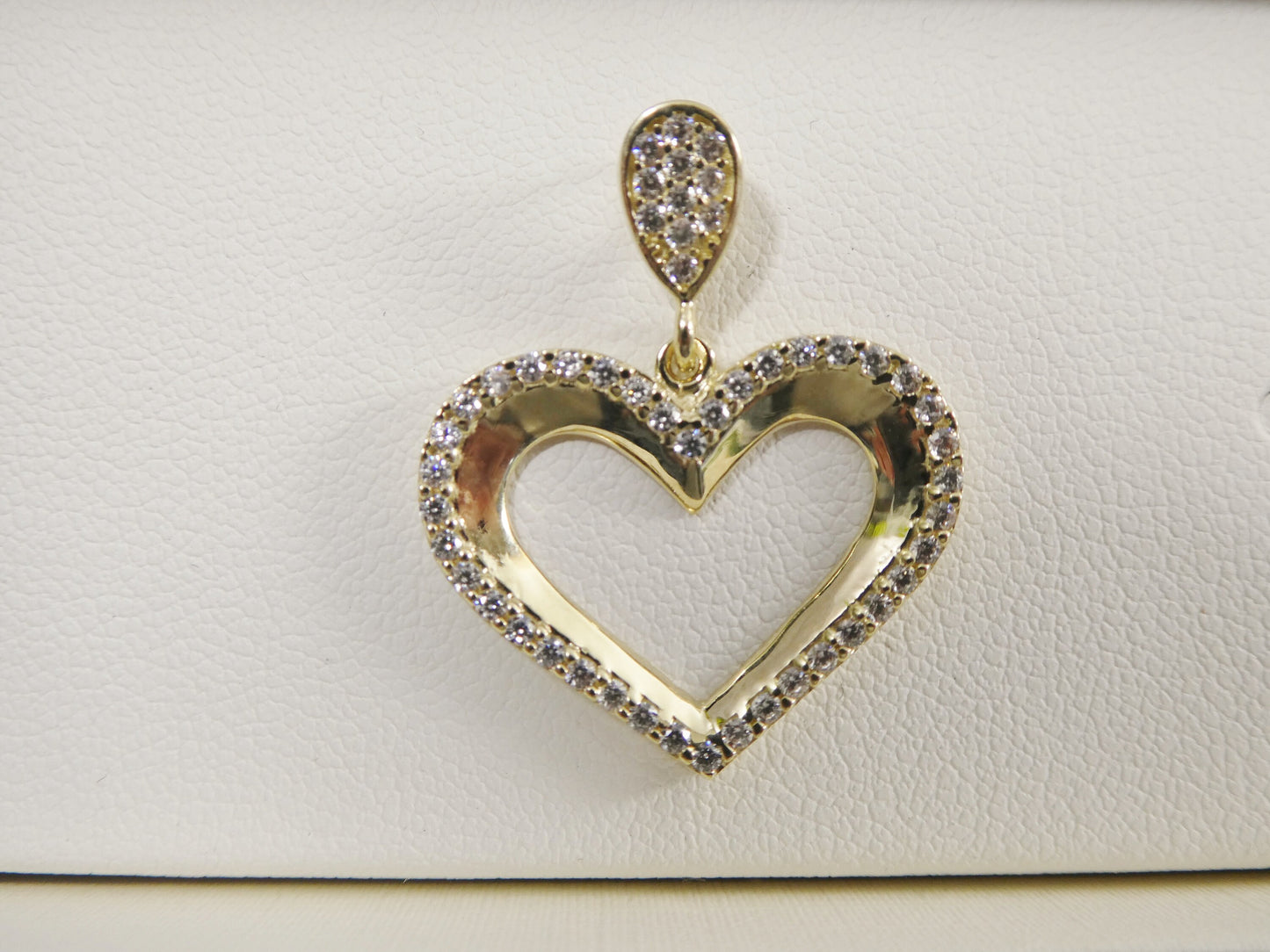 10k real solid yellow gold /16 inch/ 18 inch chain and heart pendent set