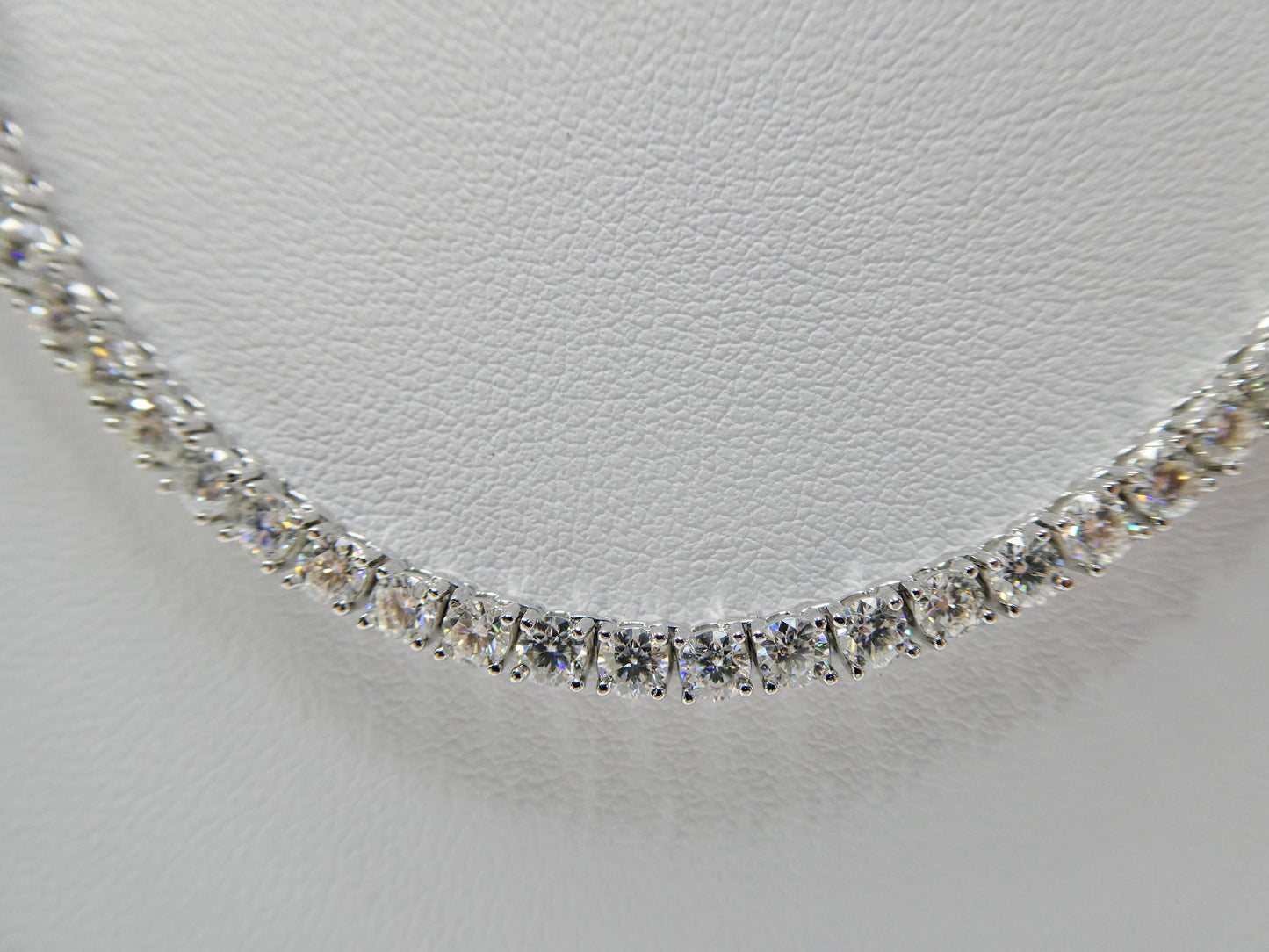 real 925 sterling silver 3mm moissanite tennis bracelet/necklace