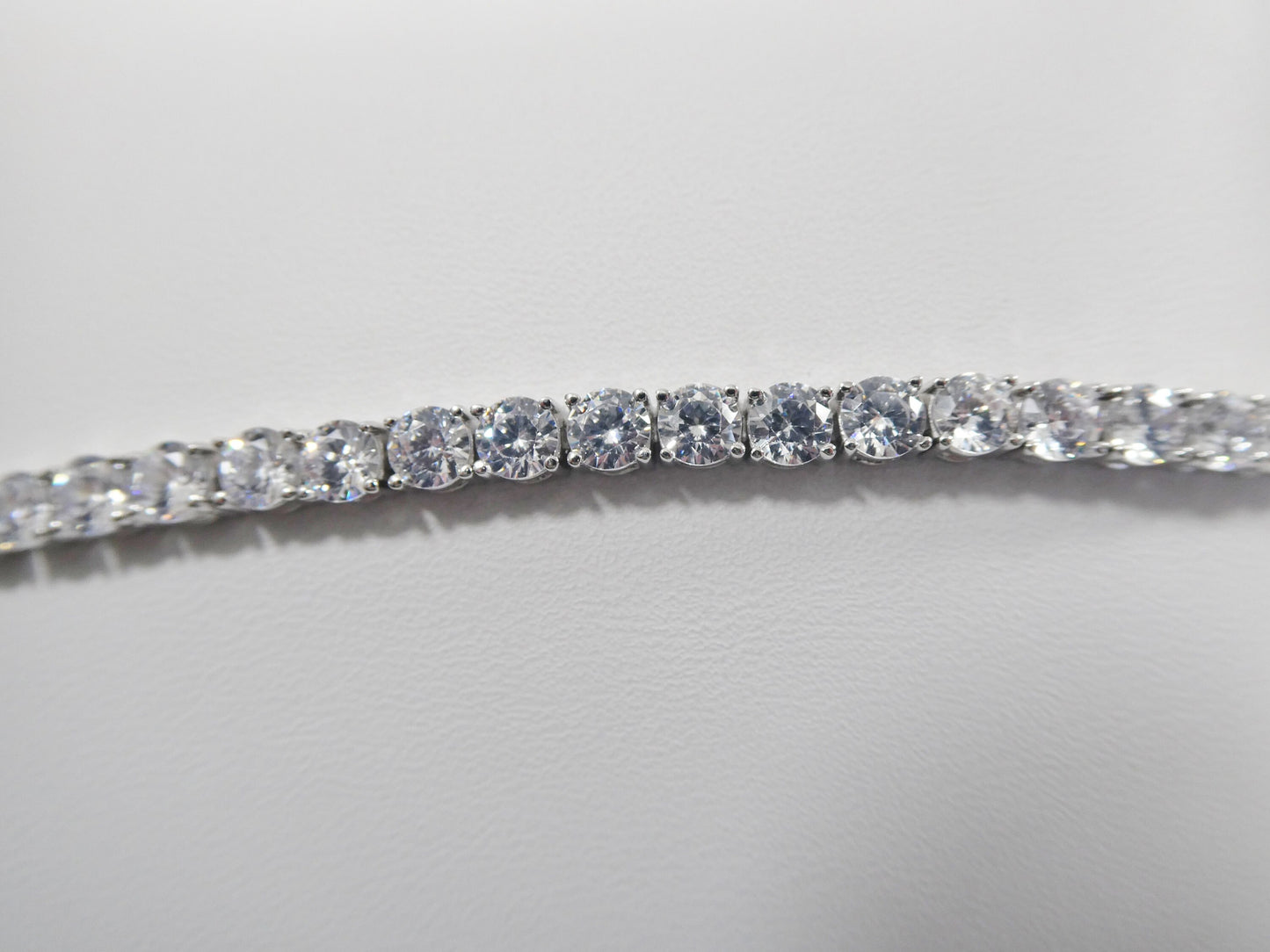 real 925 sterling silver 4MM 6 INCH / 6.5 INCH tennis bracelet