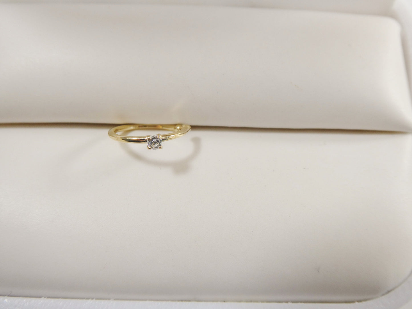 14k real solid yellow gold cartilage nose ring body ring piercing