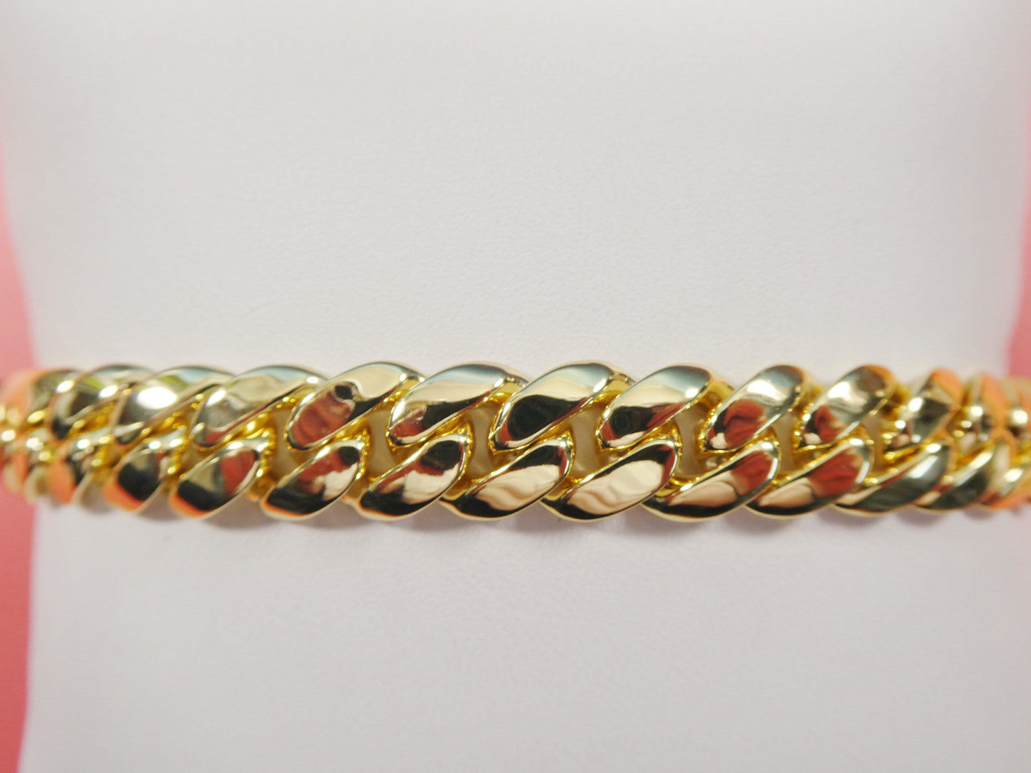 18k gold filled Monaco necklace choker necklace 12MM 16" 18" 20" length