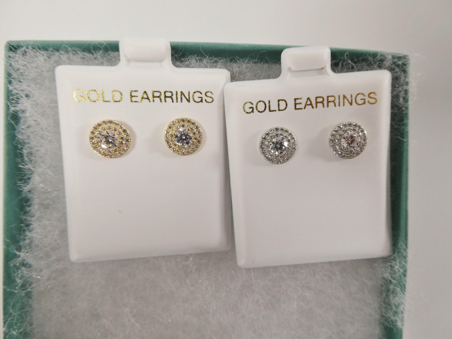real 10k solid yellow gold round push post men stud earring