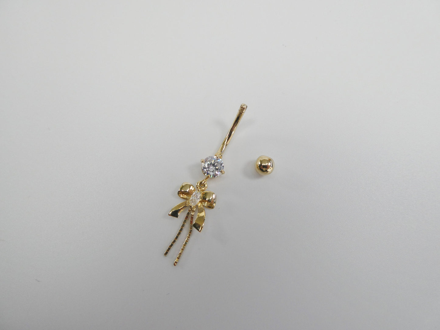 10k real solid yellow gold belly ring
