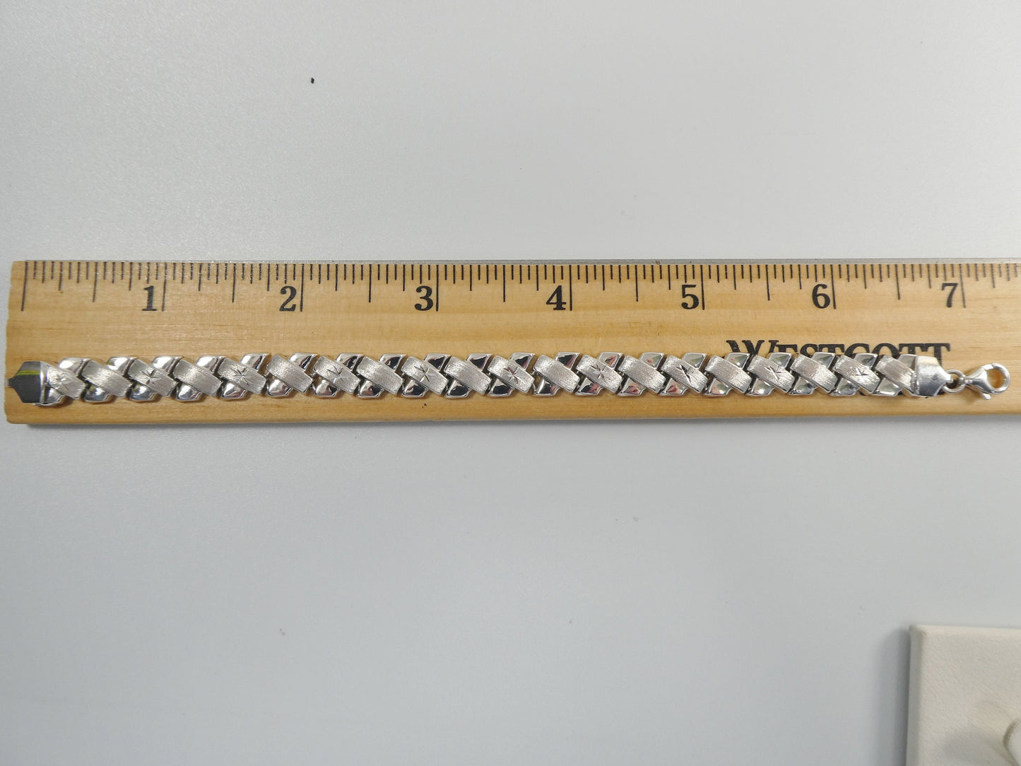 925 real sterling silver set necklace and bracelet stampato x style 14k white gold tone finish