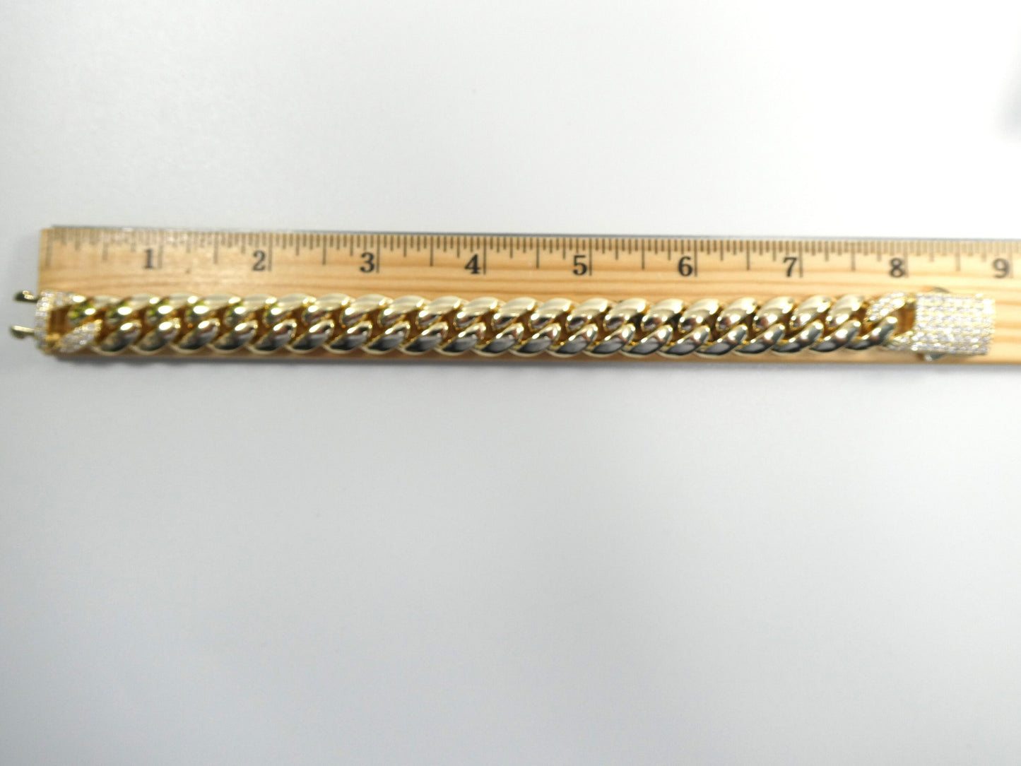 14mm18k gold filled Monaco link bracelet