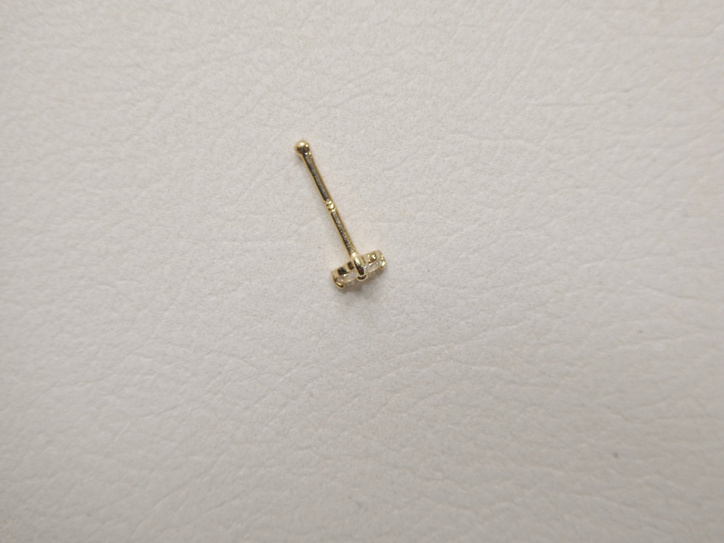 14k real solid yellow gold triangle nose ring