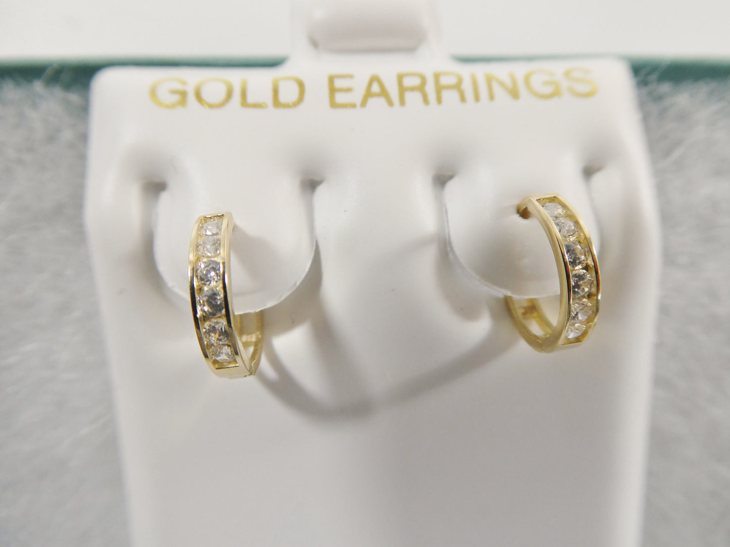 real 10k solid yellow gold earring 8MM / cartilage daith tiny hoop huggie earring