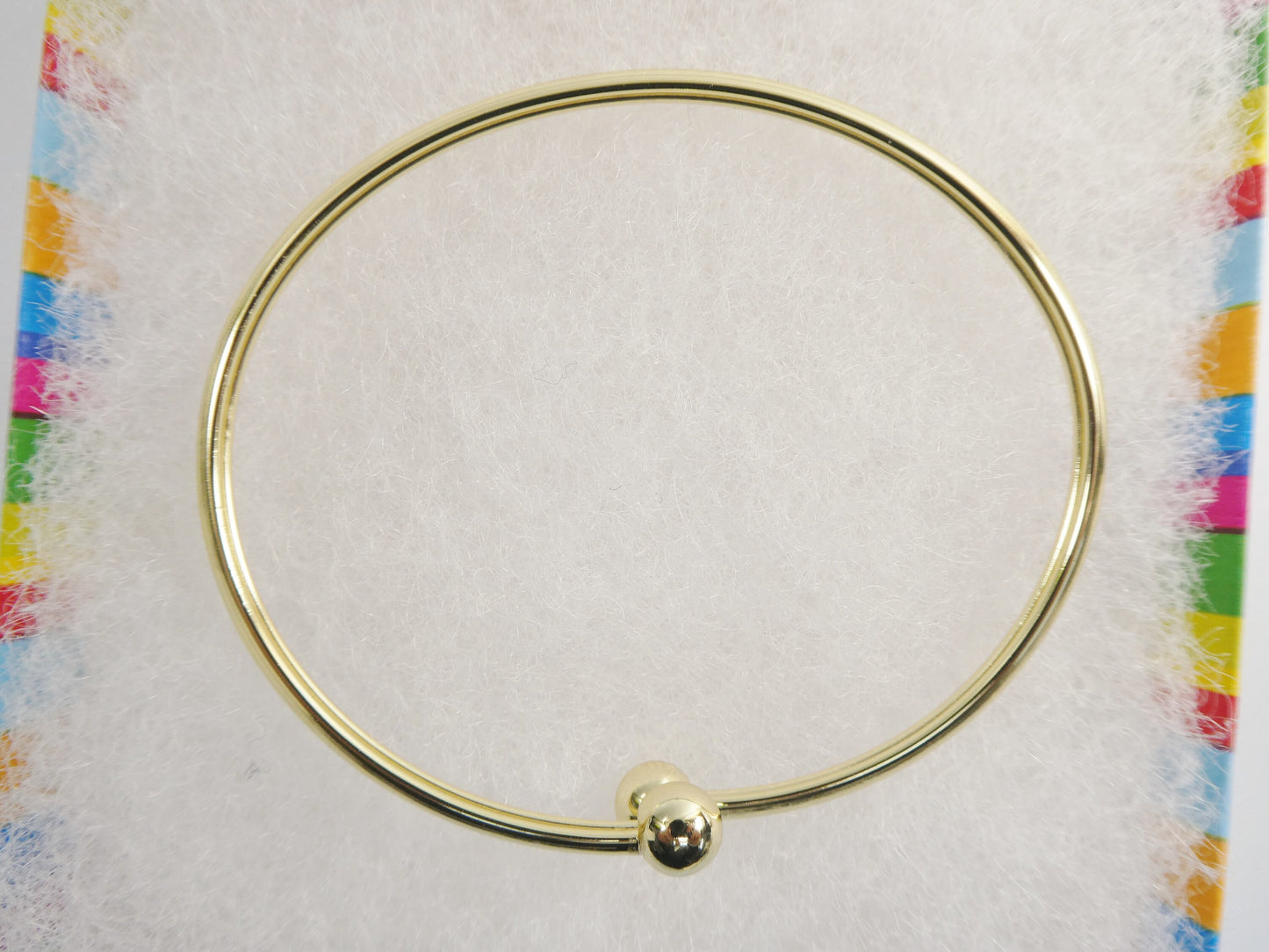 real 925 sterling silver bangle bracelet 14k yellow gold color finish