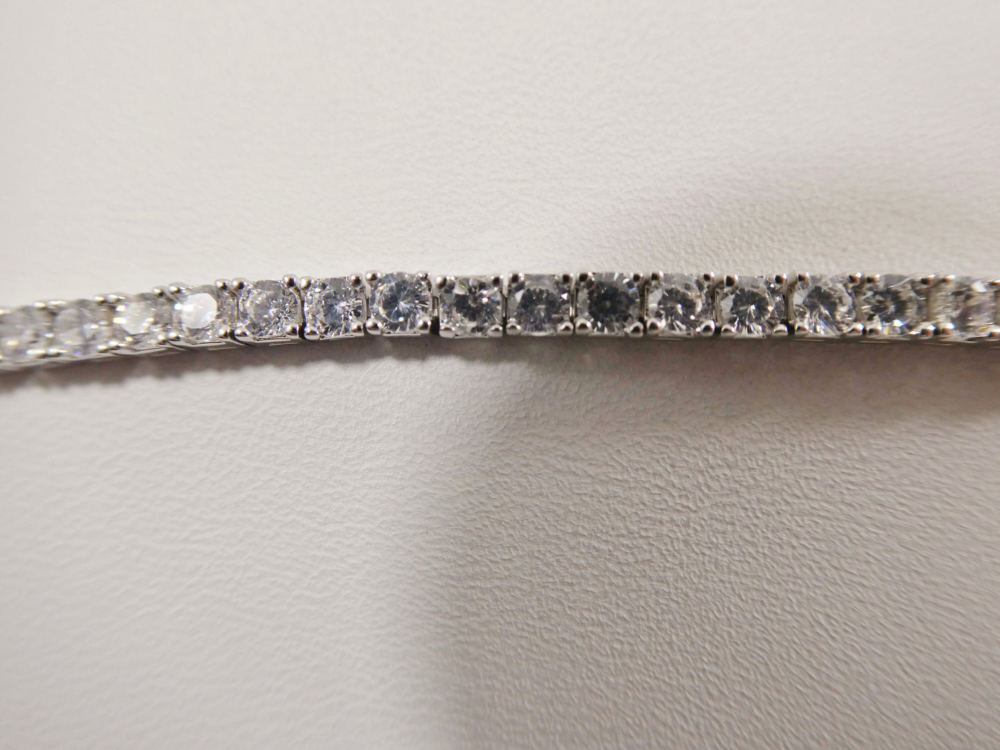 real 925 sterling silver 2.5MM 6 INCH tennis bracelet