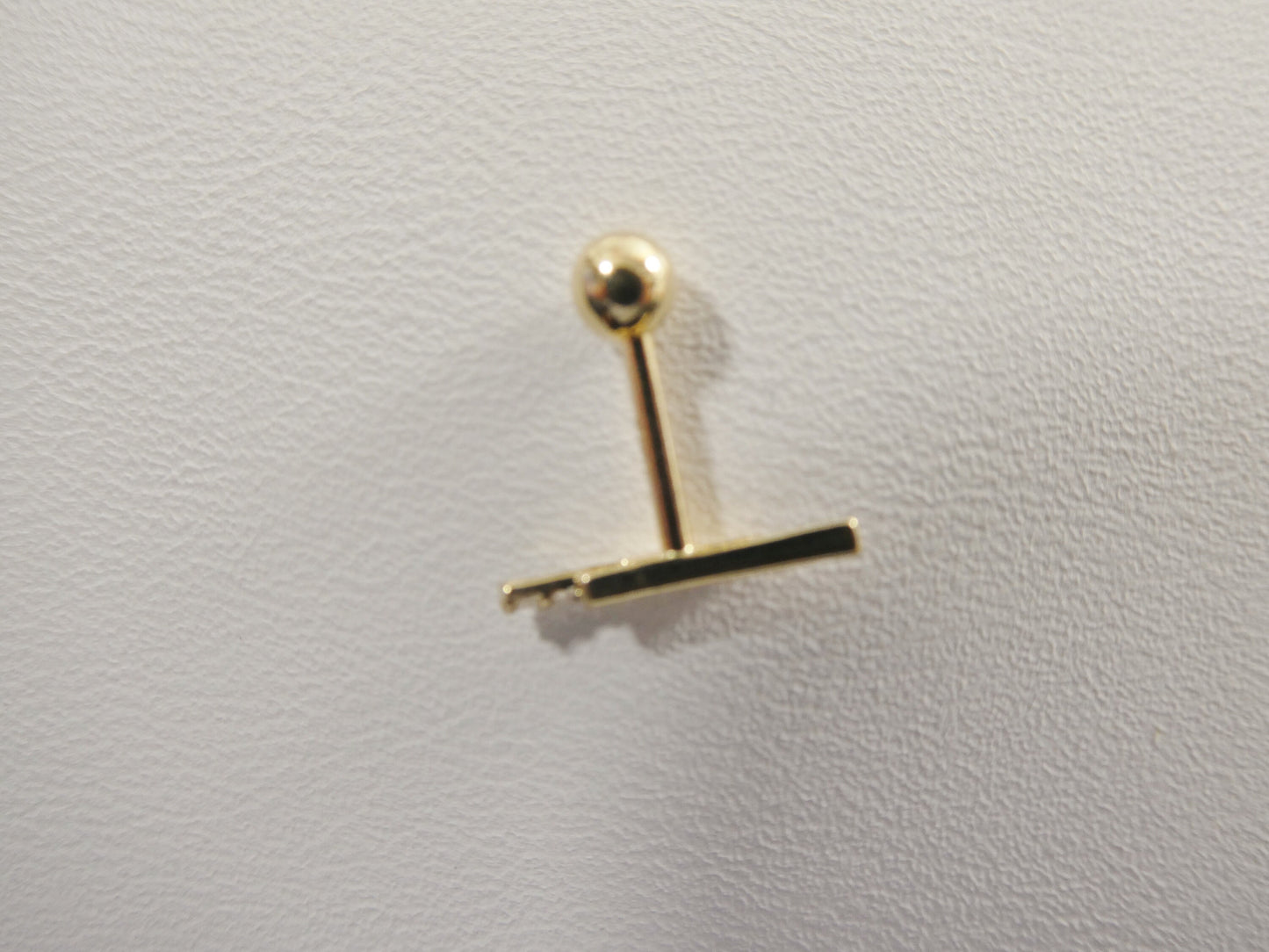 14k real solid yellow gold helix cartilage earring
