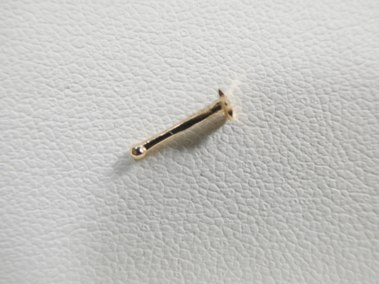 14k real solid yellow gold star nose stud ring