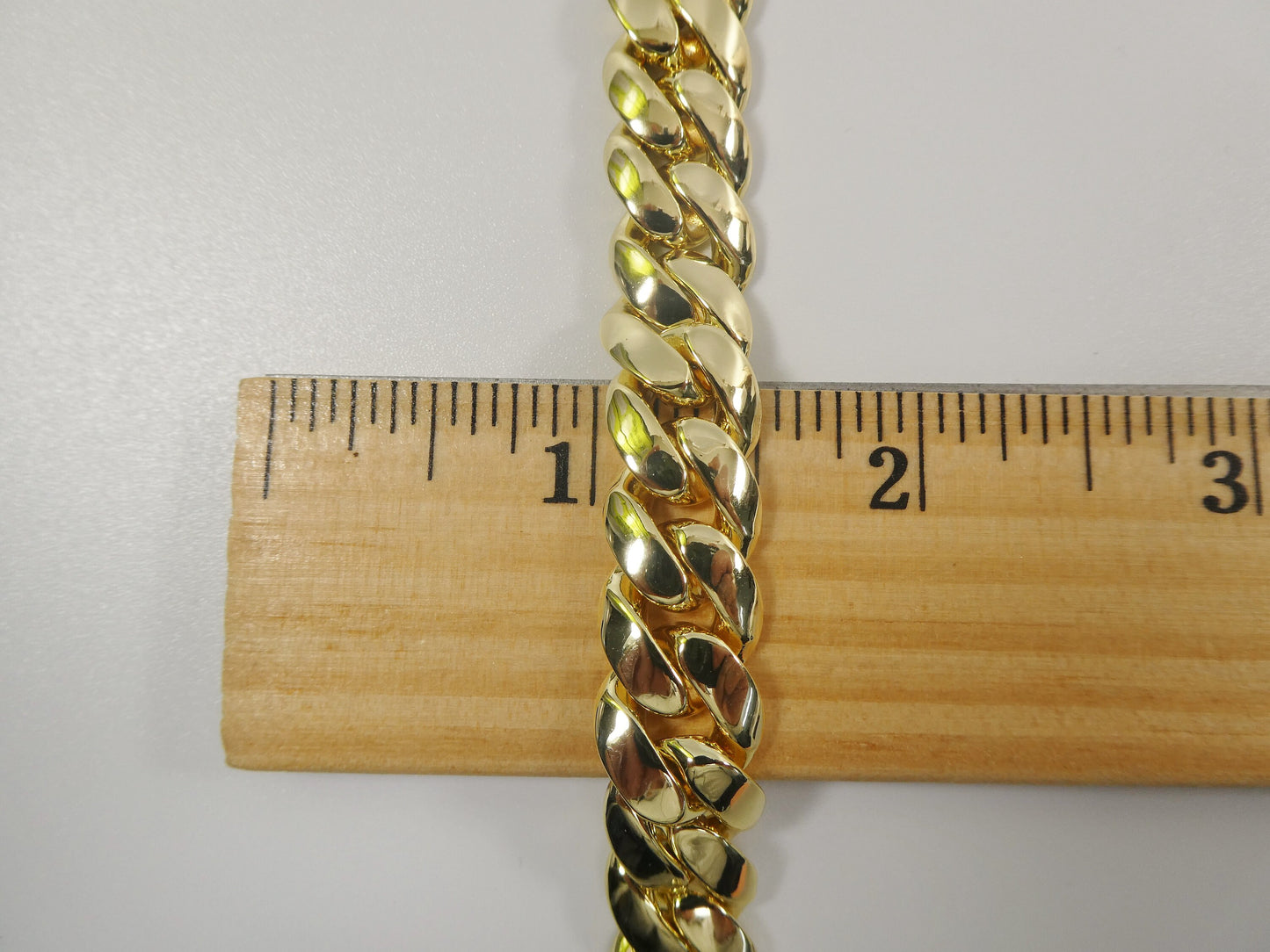 8 inch 18k gold filled Monaco 12MM bracelet