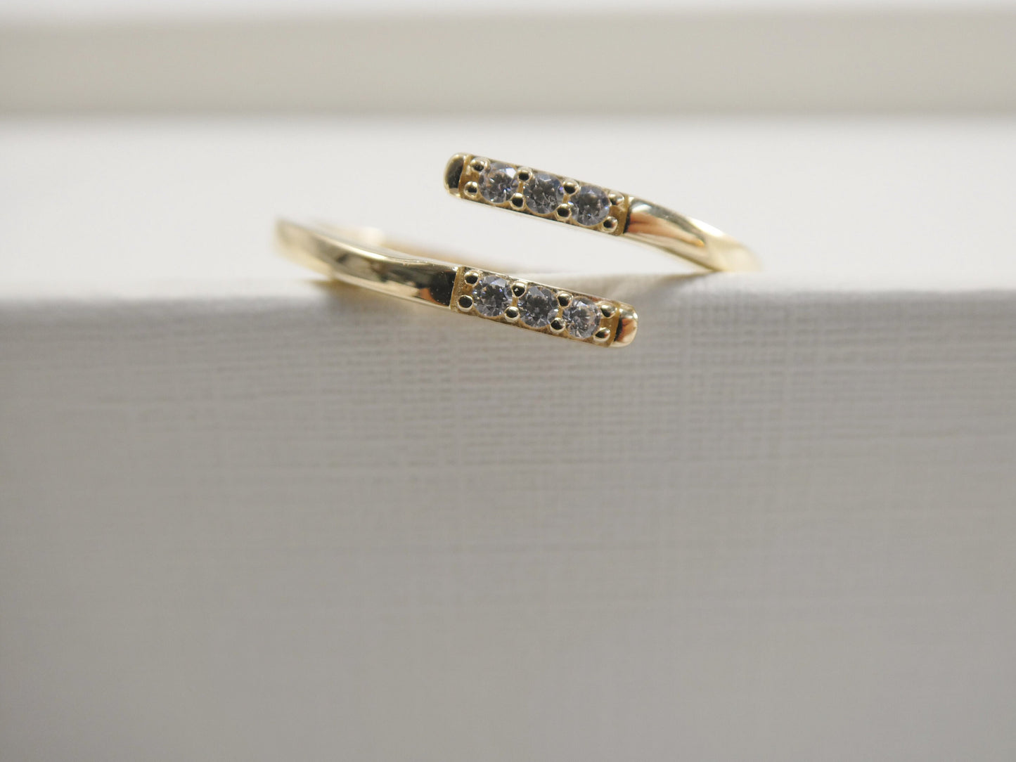 real 14k solid yellow gold women's classic micro pave setting pinky ring