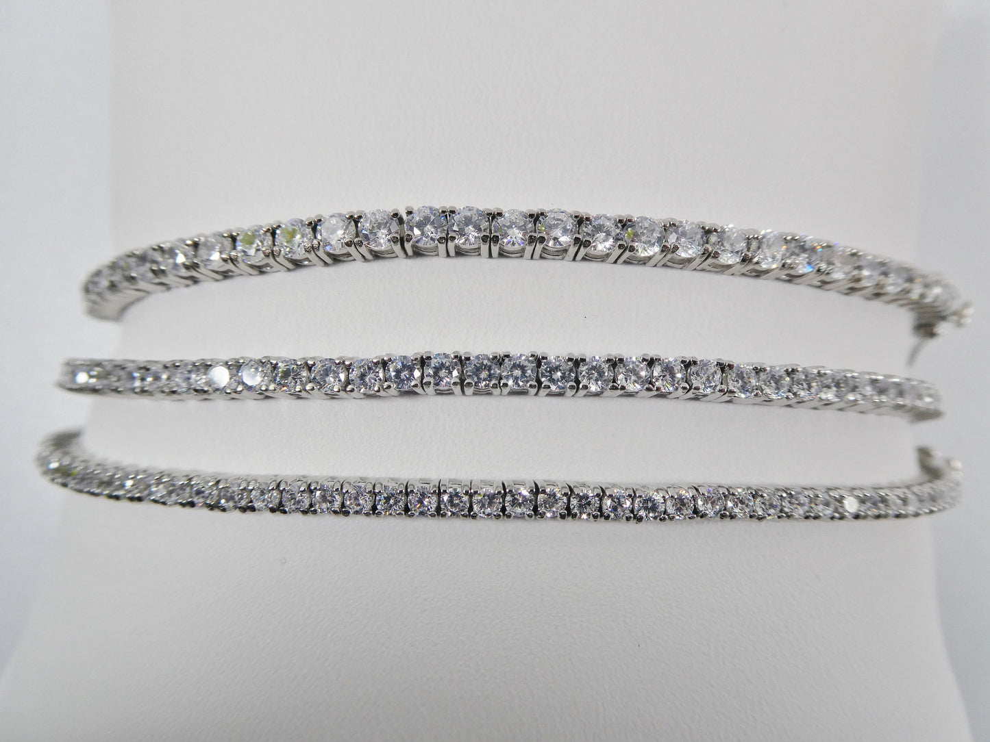 real 925 sterling silver 3MM /2.5MM / 2MM 6 INCH 5 INCH tennis baby bracelet