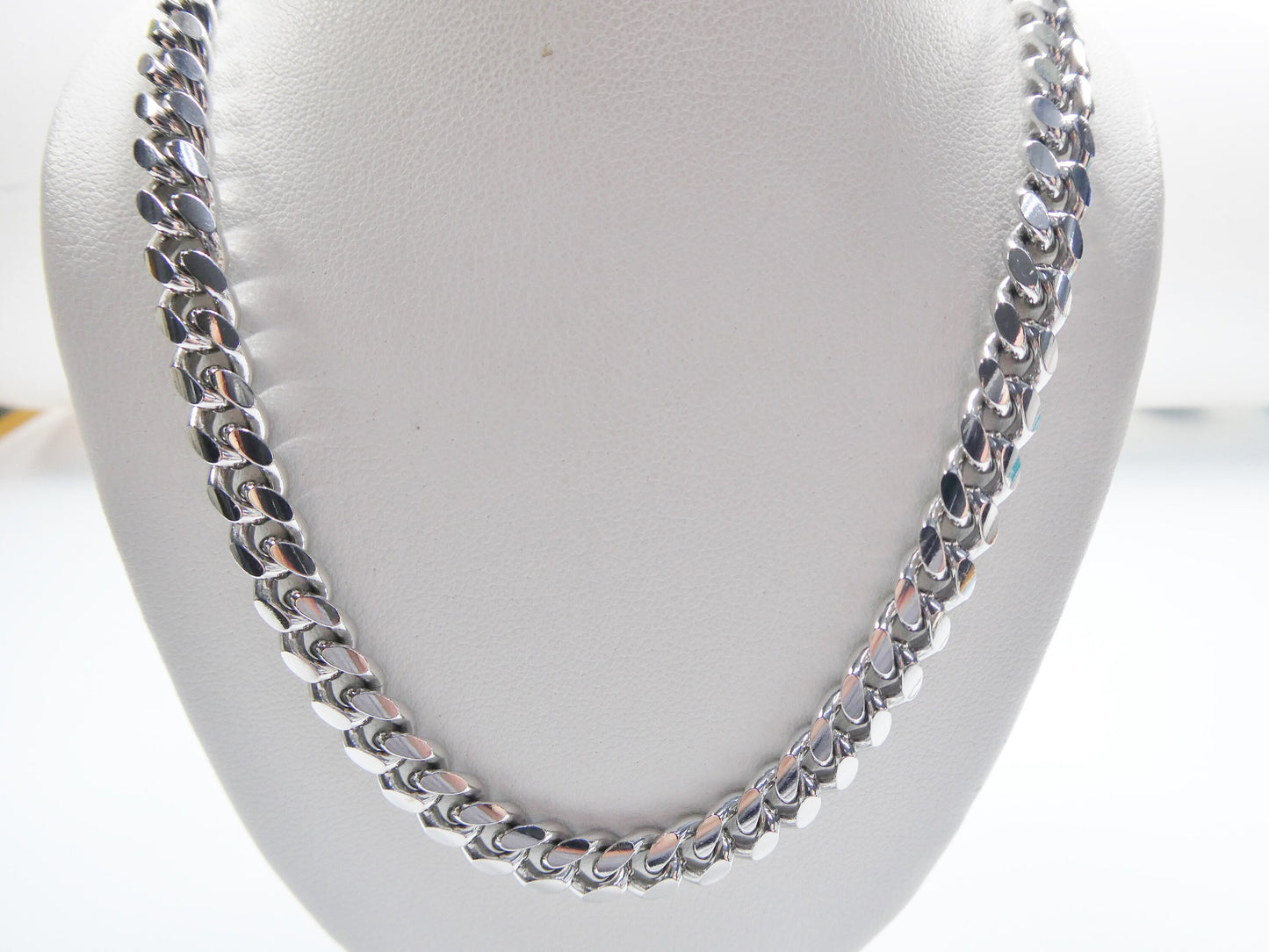 real 925 sterling silver 6.5mm solid link bracelet