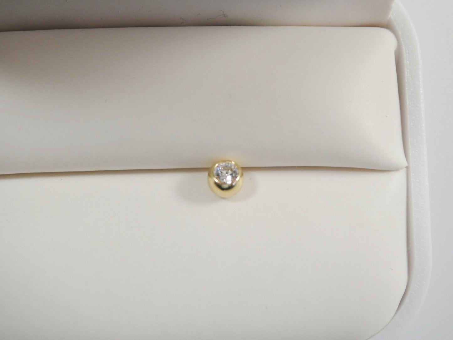 real 14k solid yellow gold top screw replacement belly ring