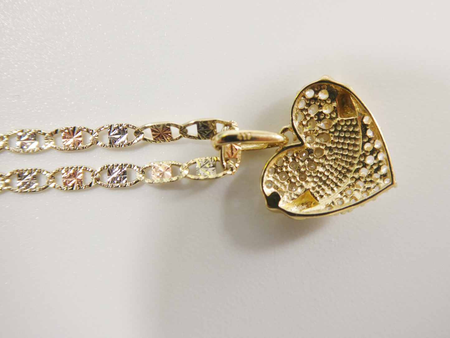 10k real solid yellow gold mom pendent and 16 inch Valentino necklace