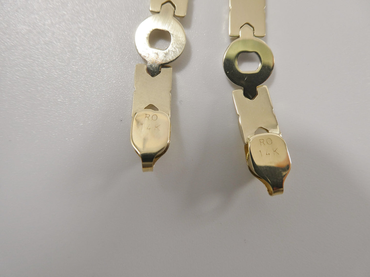 14k real solid yellow gold xo xo 7 inch bracelet
