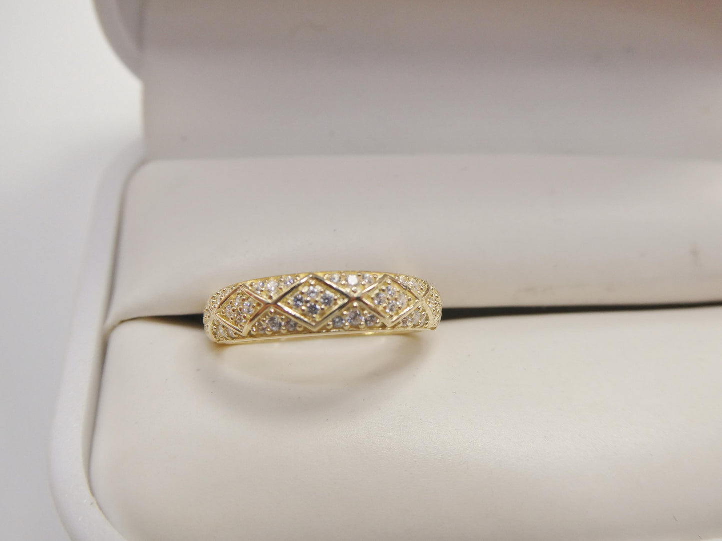 real 10k solid yellow gold women's classic ring