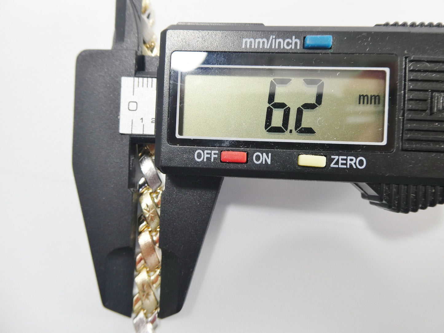 14k real solid yellow gold x style 7 inch bracelet
