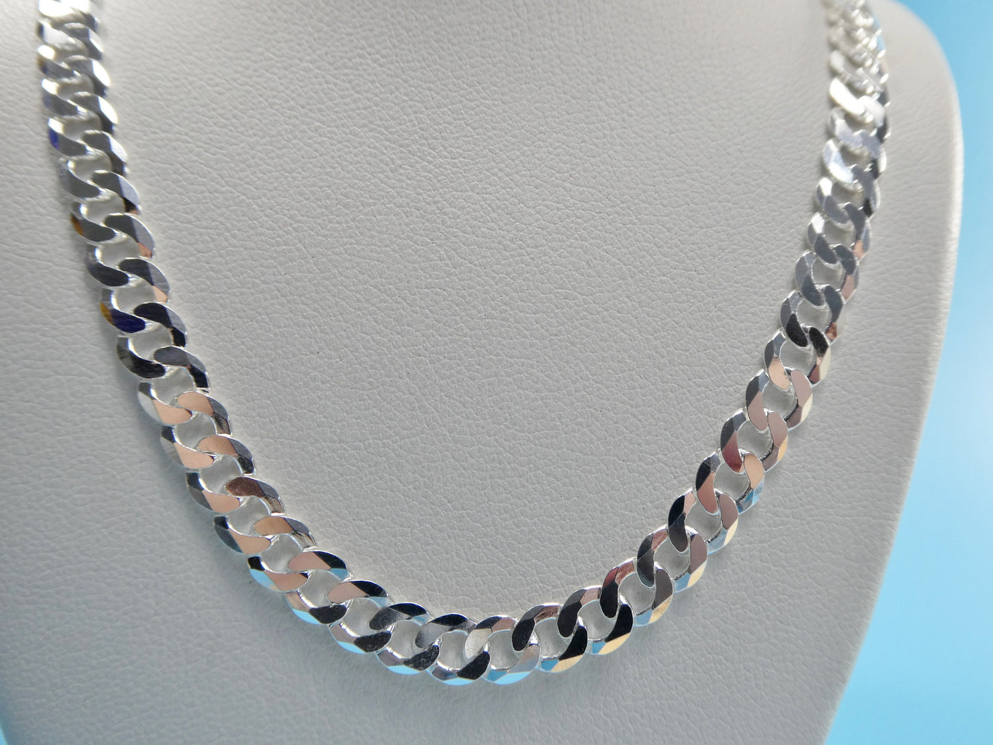 real 925 sterling silver 5.6MM Italian solid chain lobster lock clasp