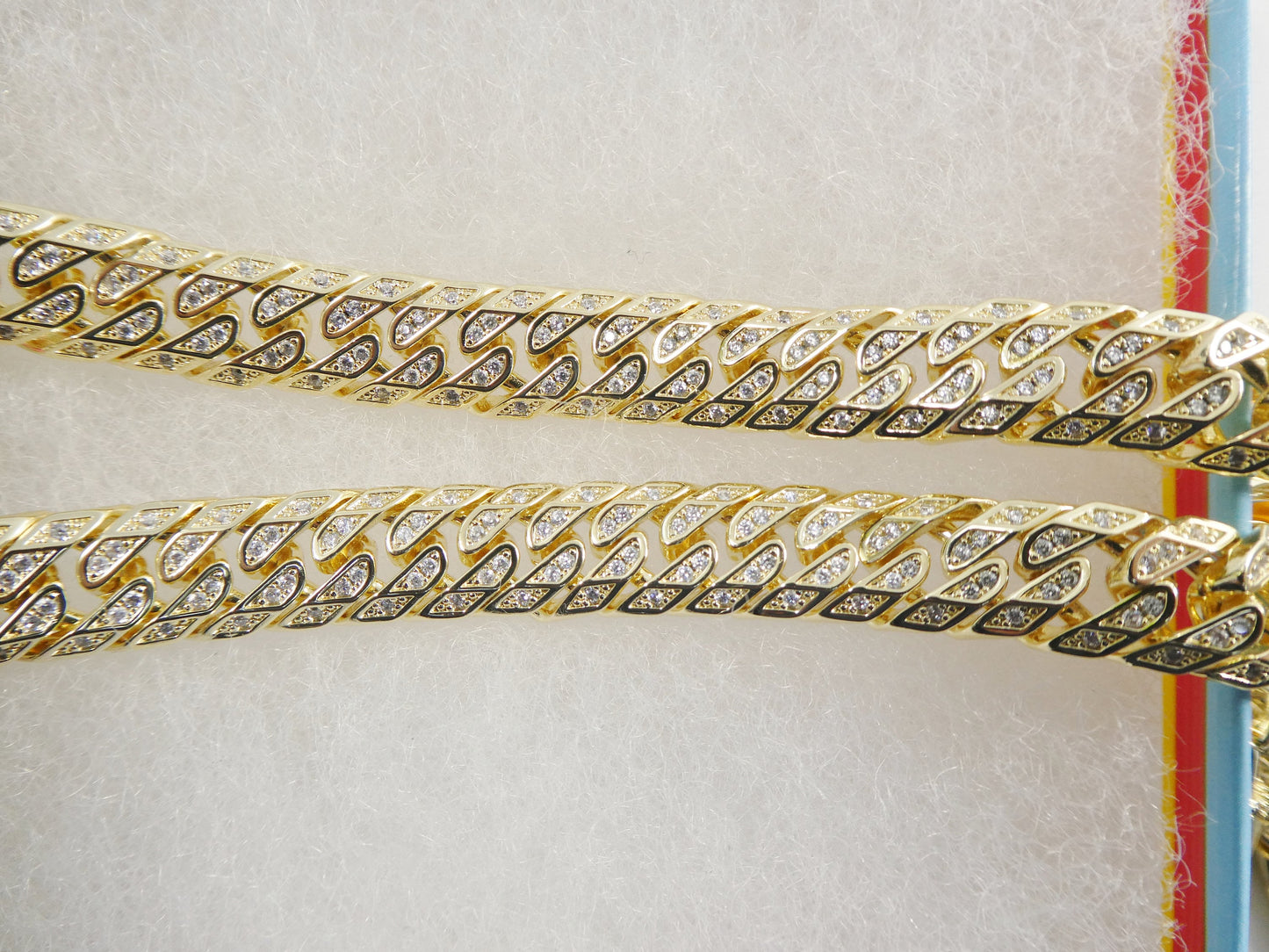 14k gold filled fancy lock Monaco choker necklace
