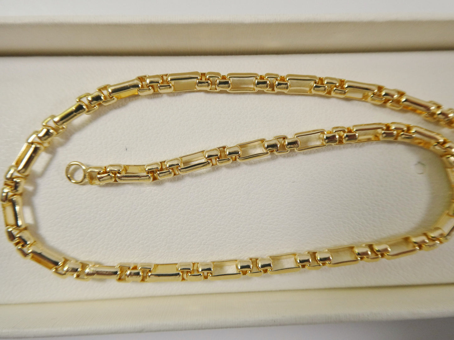 10 inch 18k gold filled ladies plain cable anklet bracelet