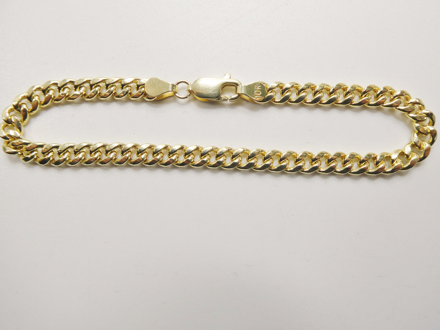 real 10k solid yellow gold 5mm curb link chain necklace