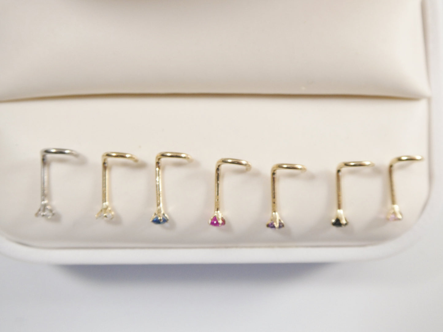 14k real solid yellow gold 2mm twist nose ring