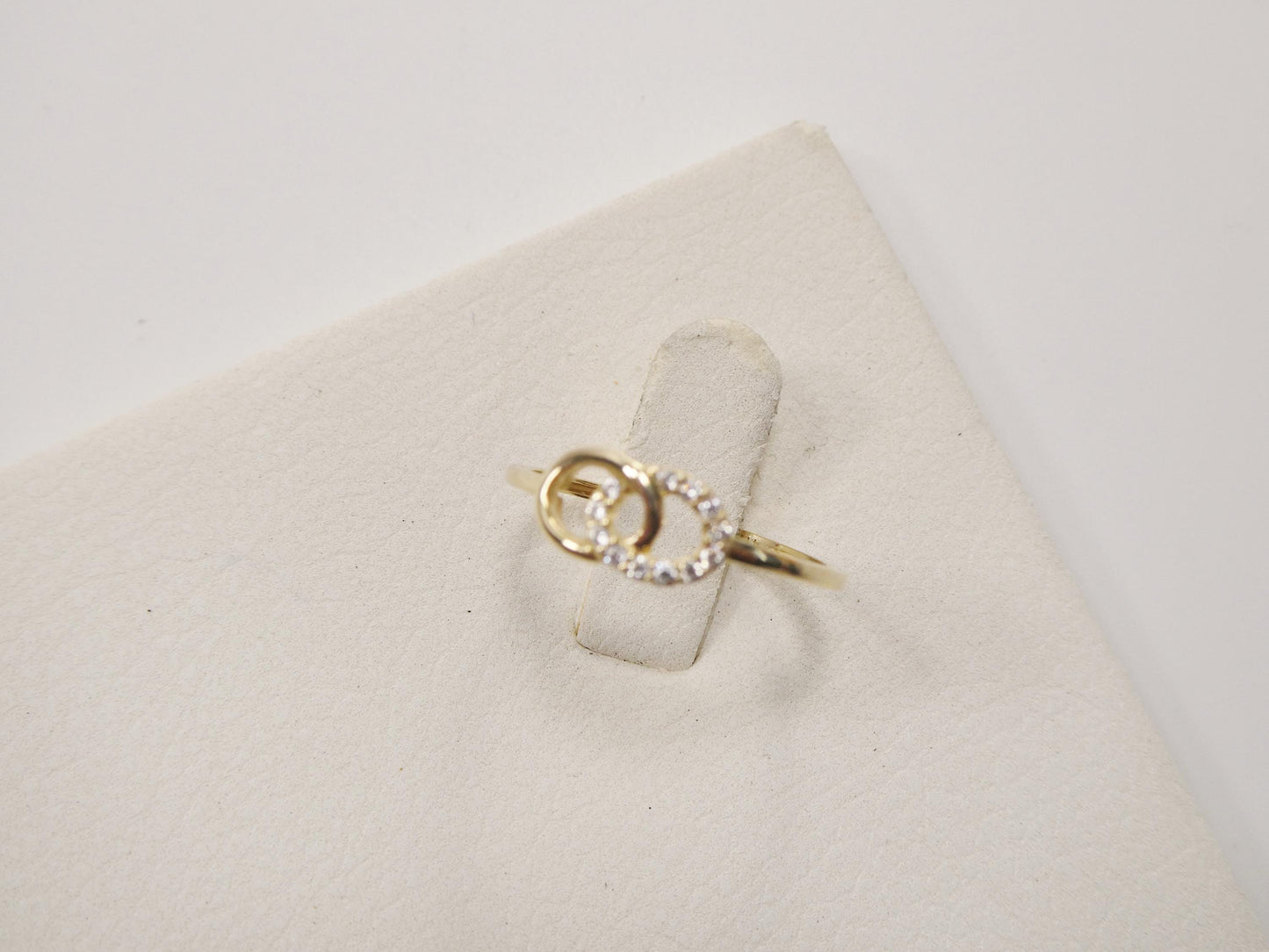 real 10k solid yellow gold women's classic micro pave setting ring