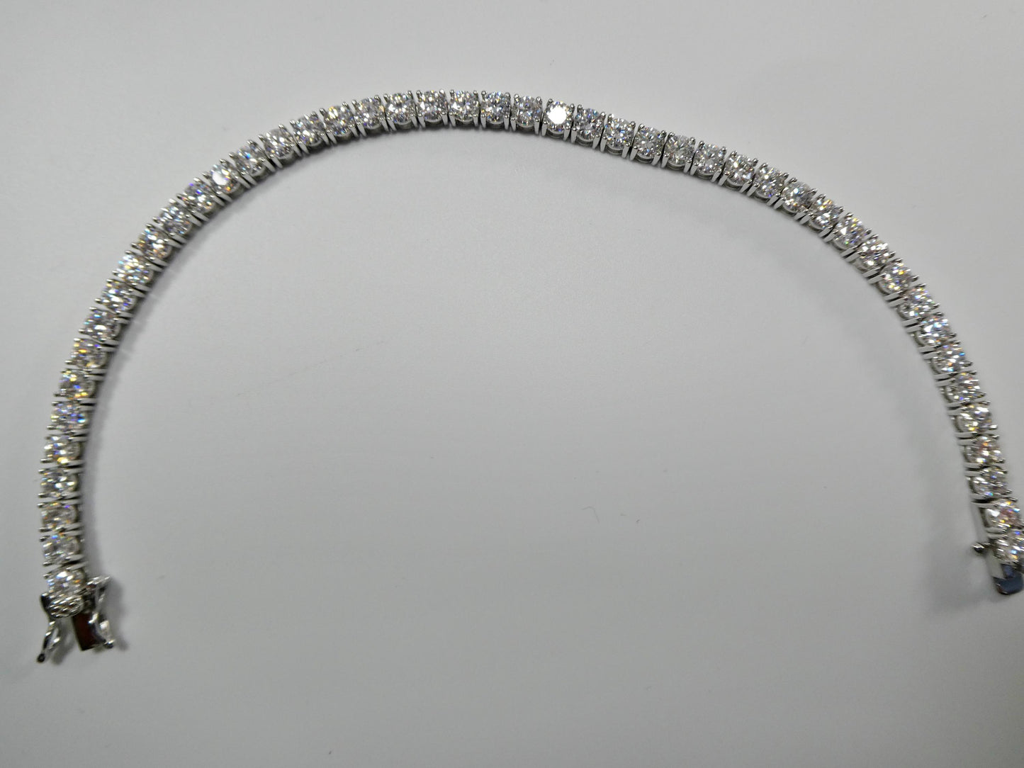 real 925 sterling silver 4mm moissanite tennis bracelet/necklace