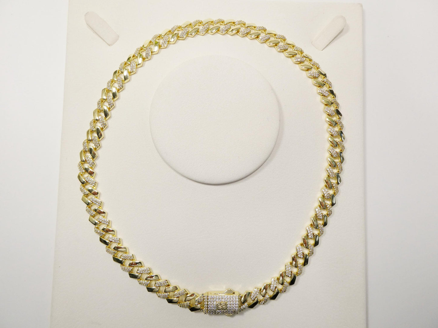 monaco cuban necklace 14k gold filled 9mm