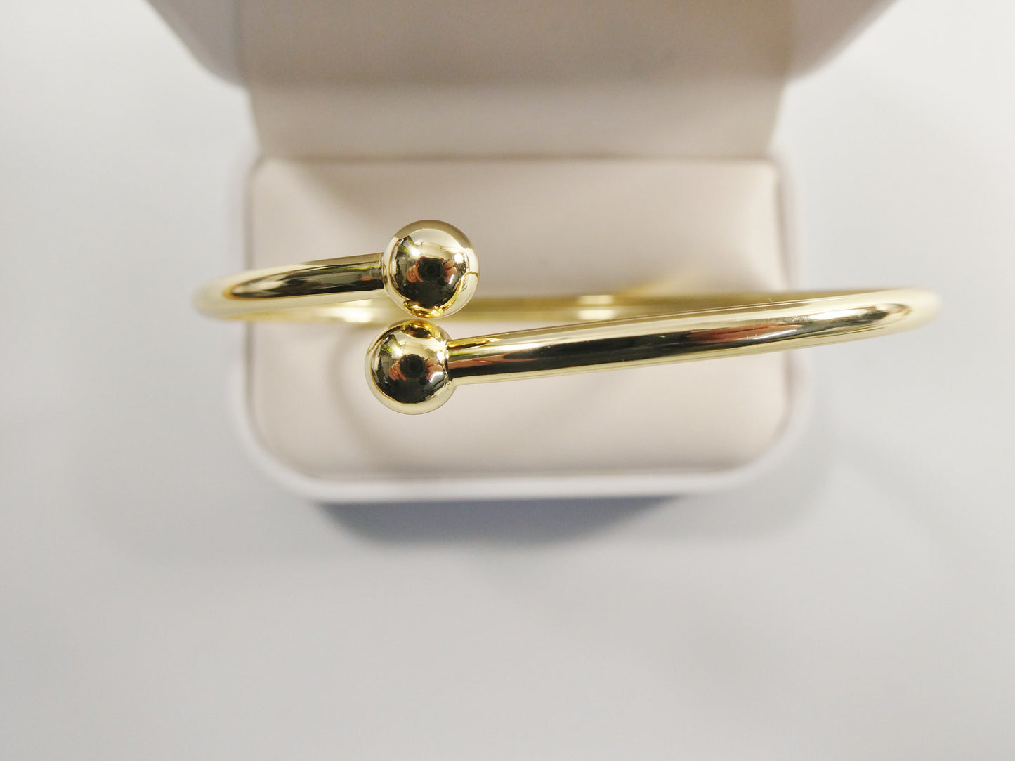 real 925 sterling silver bangle bracelet 14k yellow gold color finish