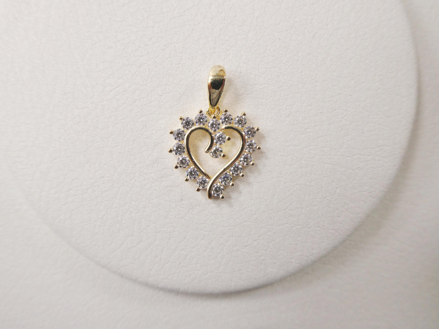 10k real solid yellow gold 16 inch chain and heart pendent set