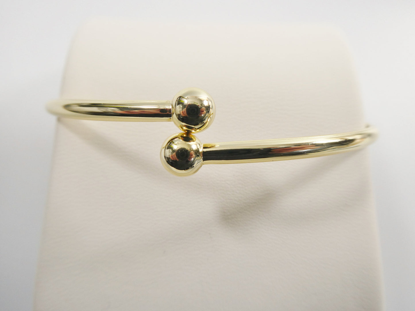 real 925 sterling silver bangle bracelet 14k yellow gold color finish