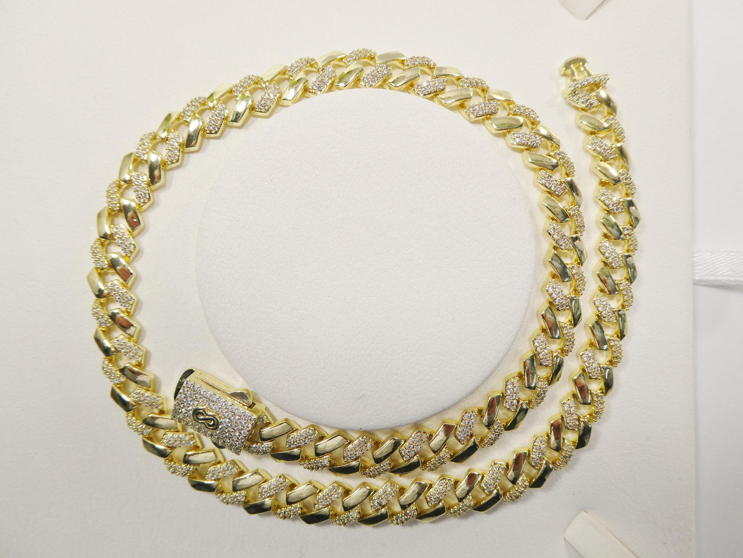 monaco cuban necklace 14k gold filled 9mm