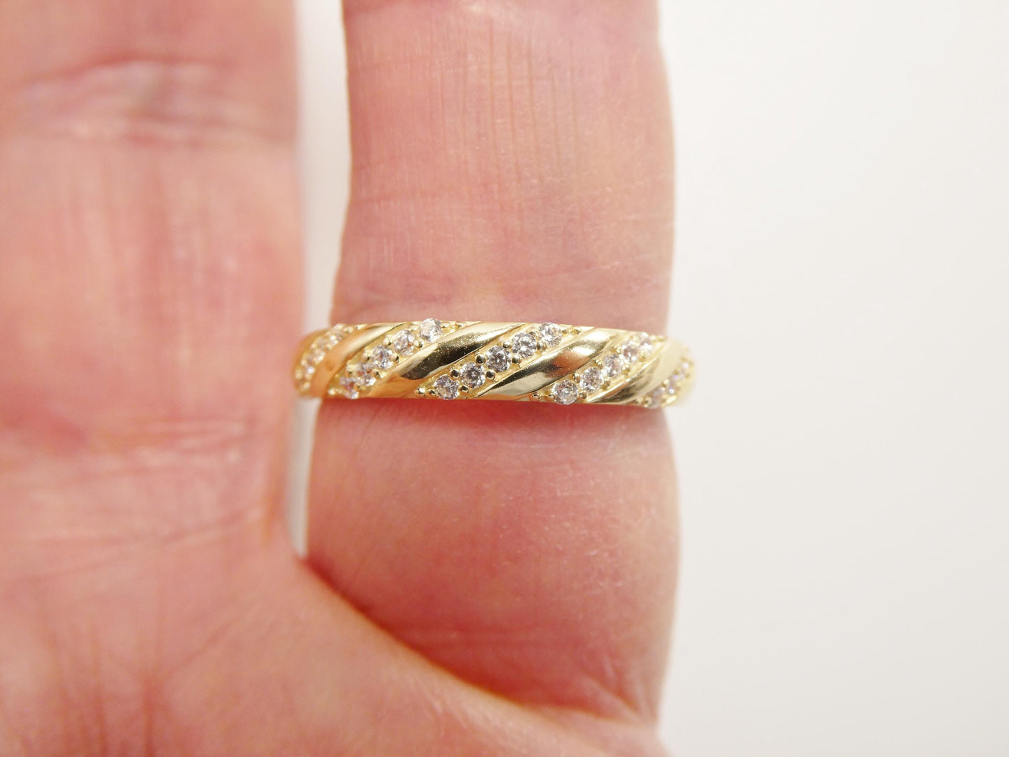 real 10k solid yellow gold women's classic ring