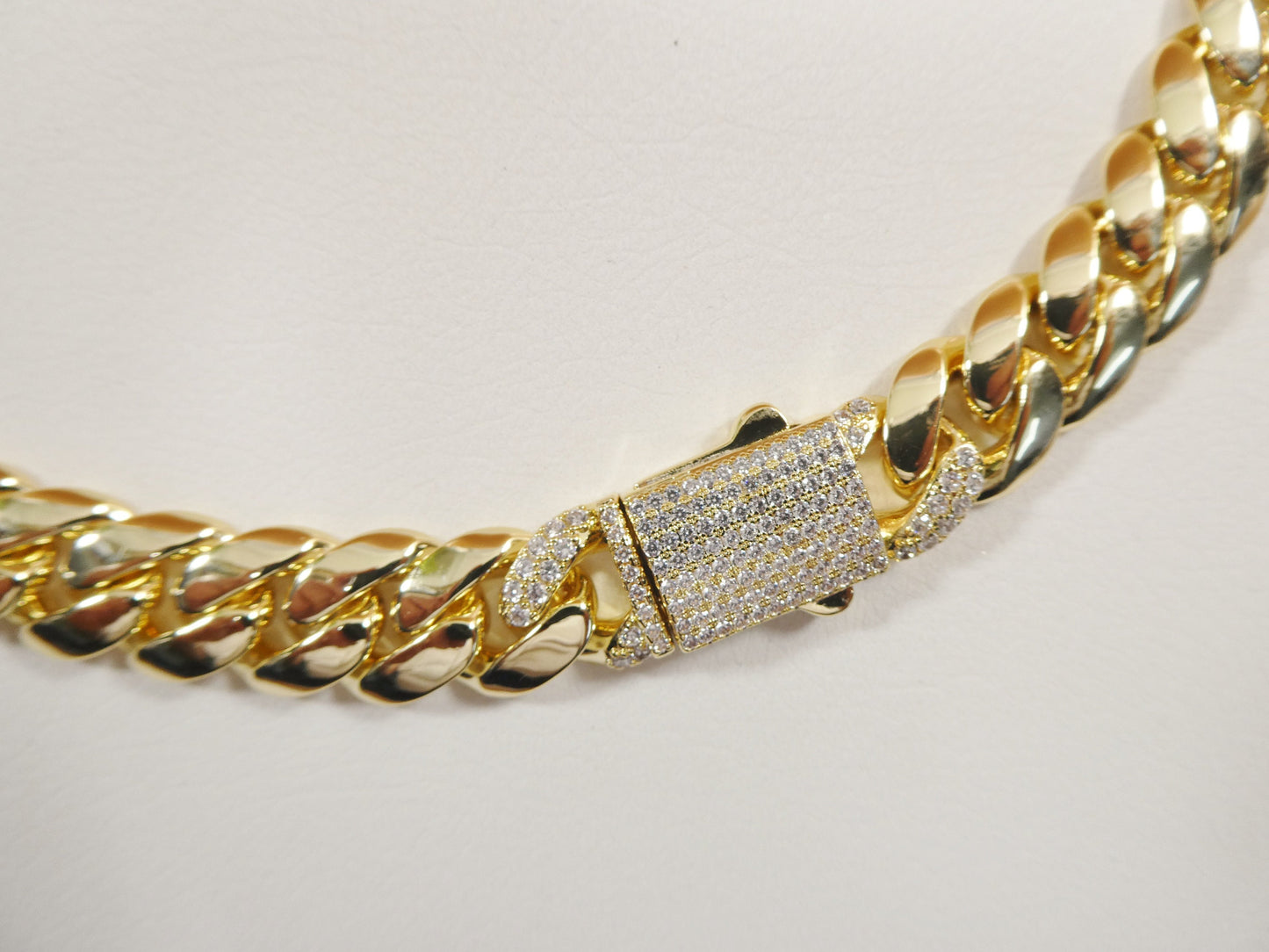 18k gold filled Monaco necklace choker necklace 12MM 16" 18" 20" length