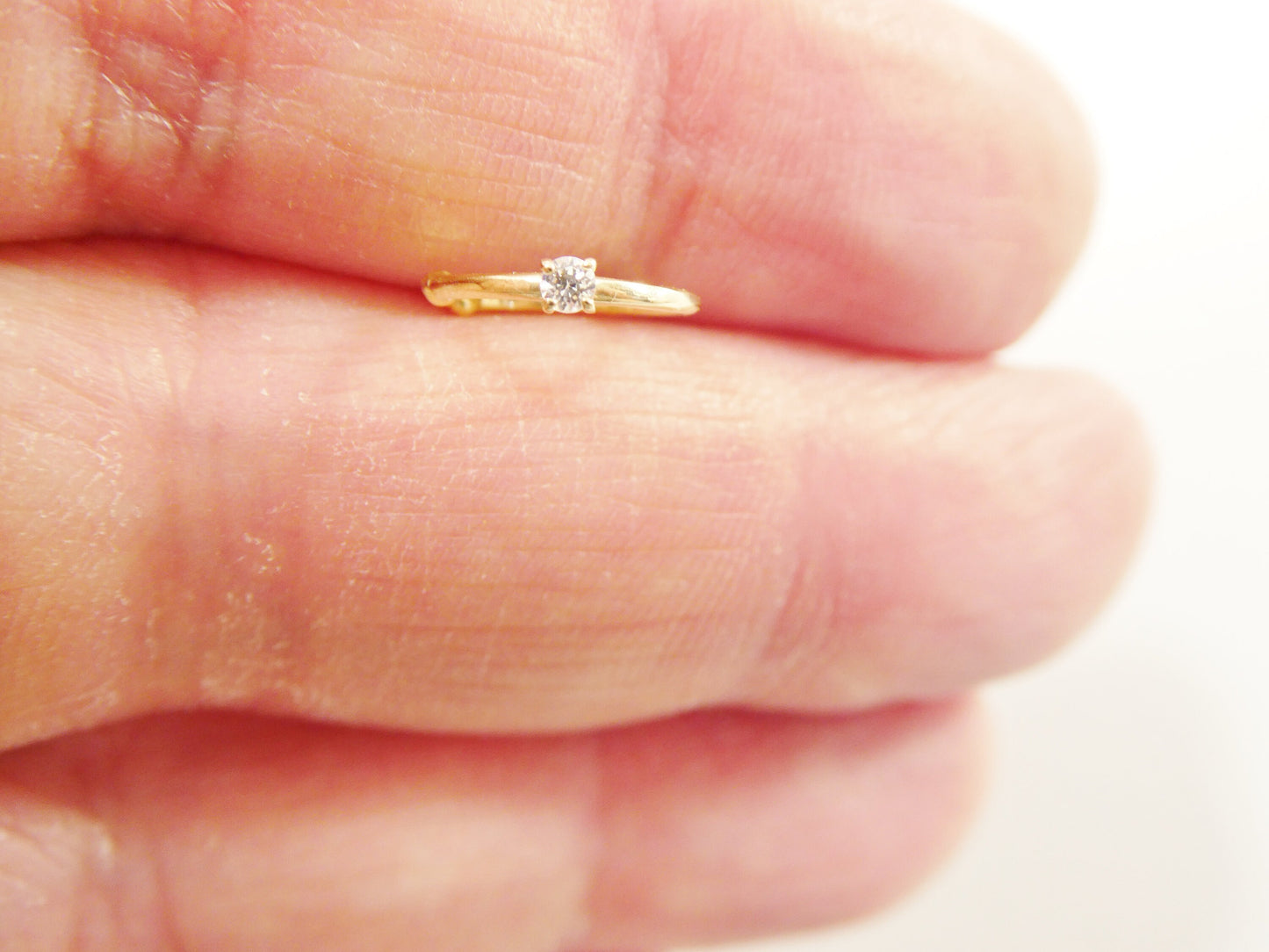 14k real solid yellow gold cartilage nose ring body ring piercing
