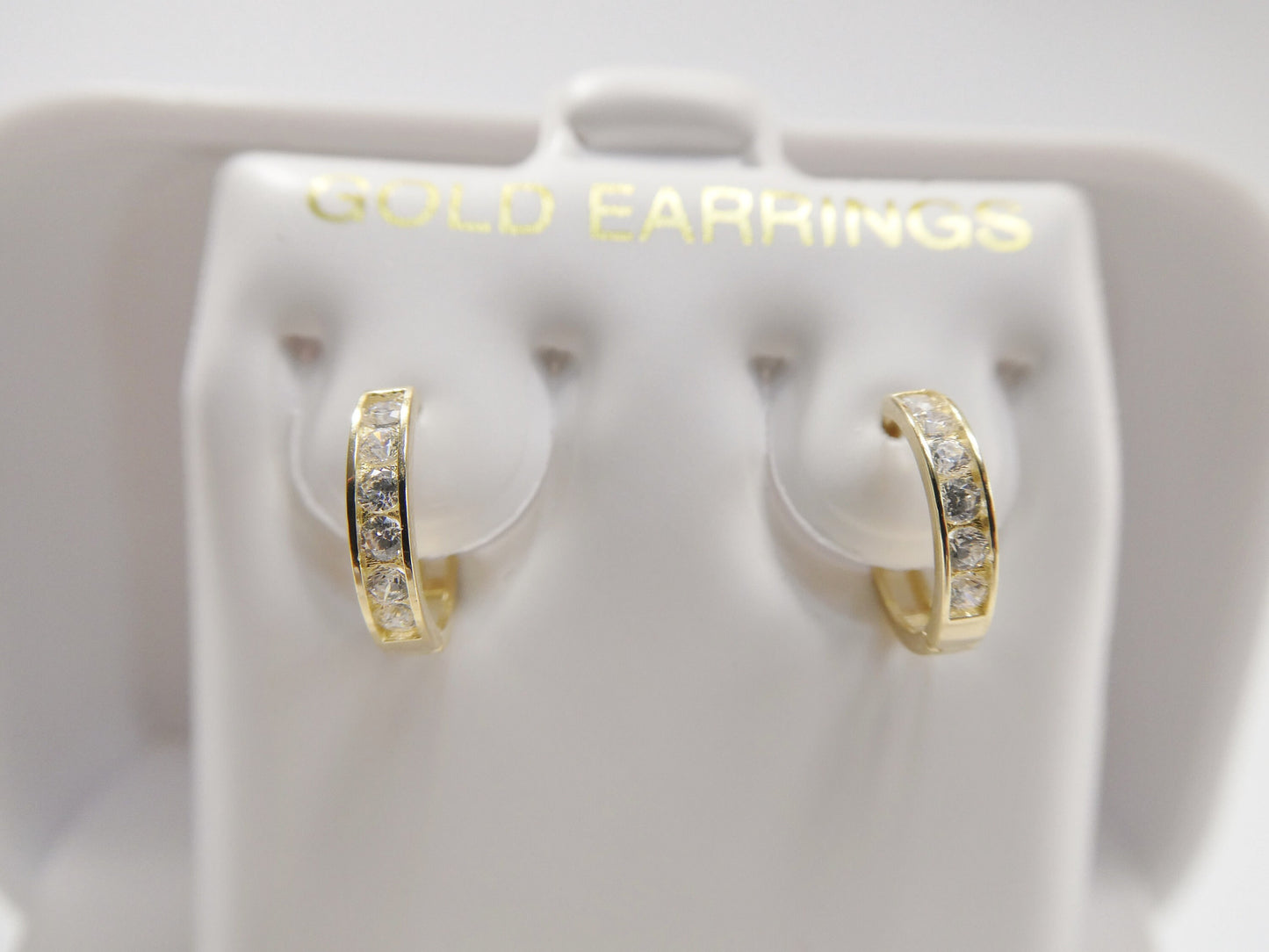 real 10k solid yellow gold earring 8MM / cartilage daith tiny hoop huggie earring