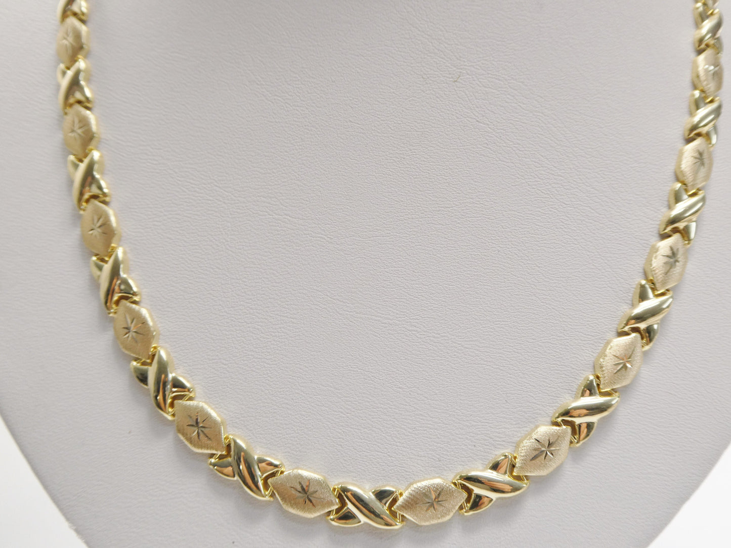 real 925 sterling silver xoxo hugs and kisses necklace 14k yellow gold finish