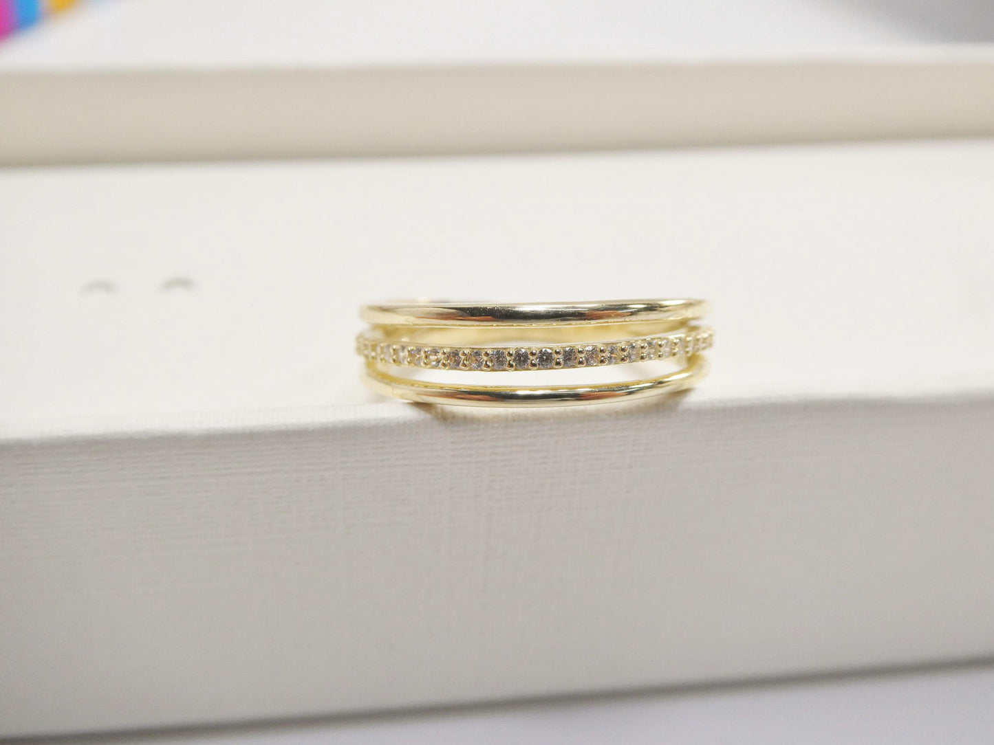 real 10k solid yellow gold women's classic ring