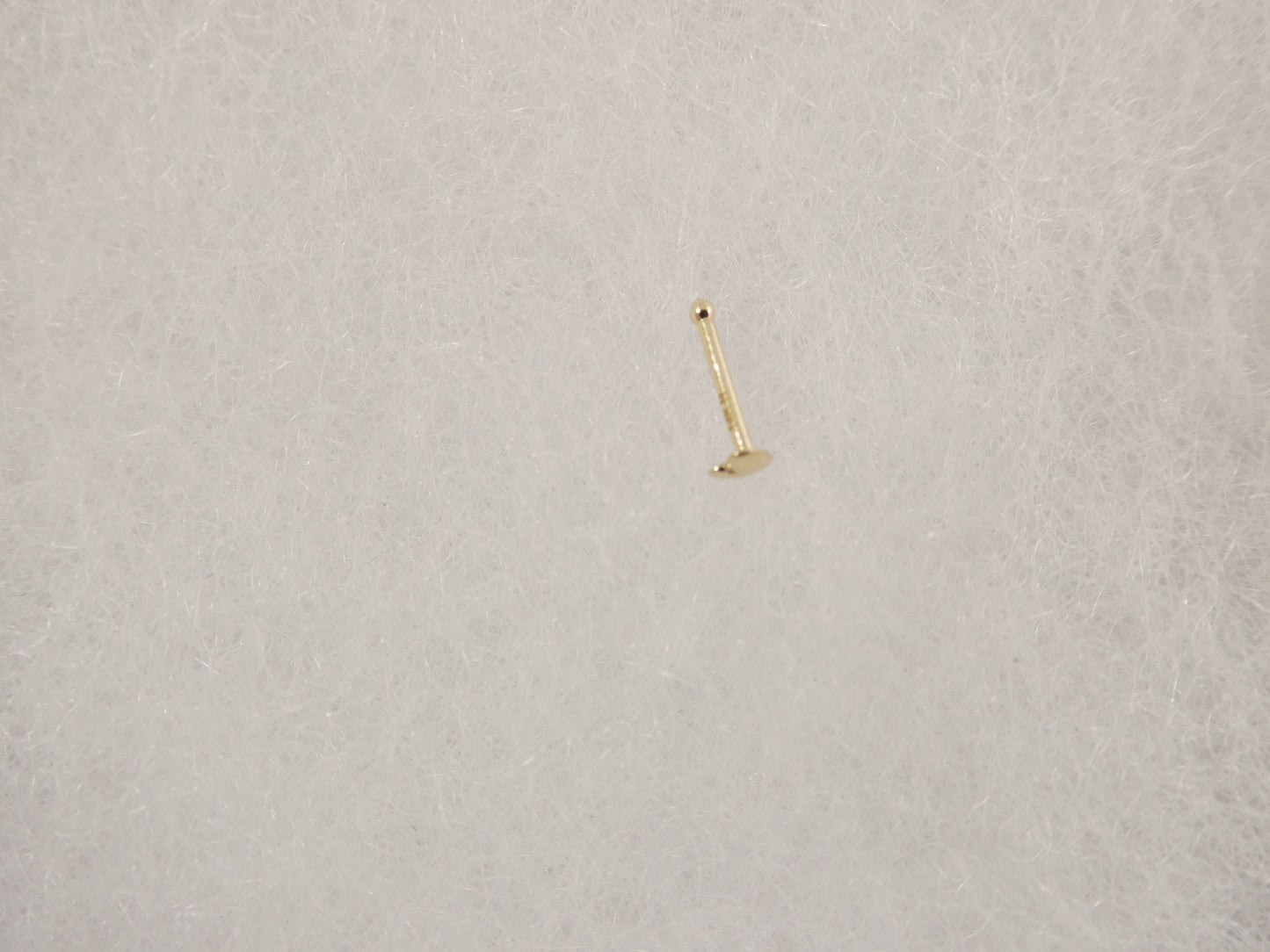 14k real solid yellow gold heart nose ring