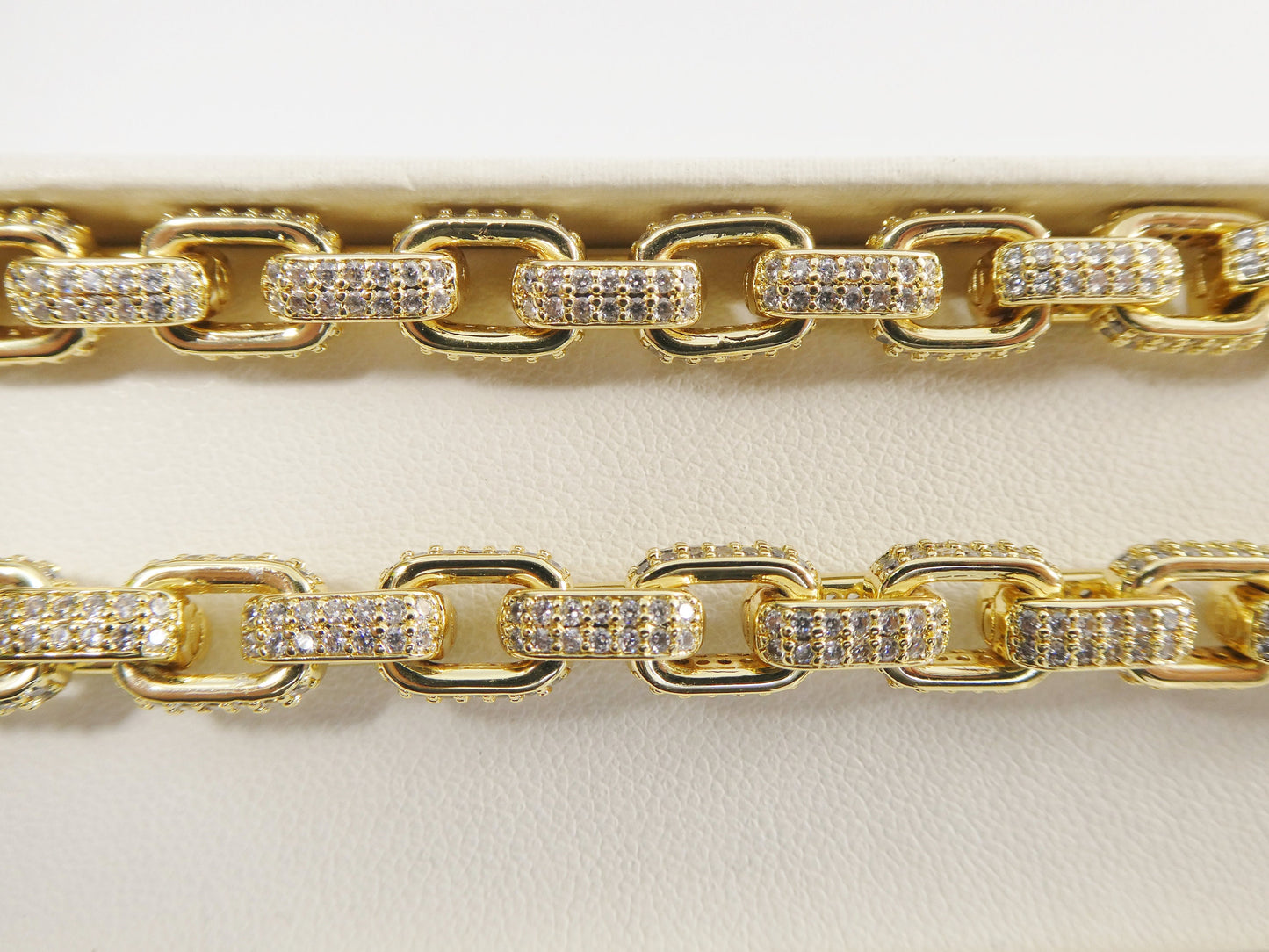 14k gold filled barrel link necklace 7.4mm 20"24" length