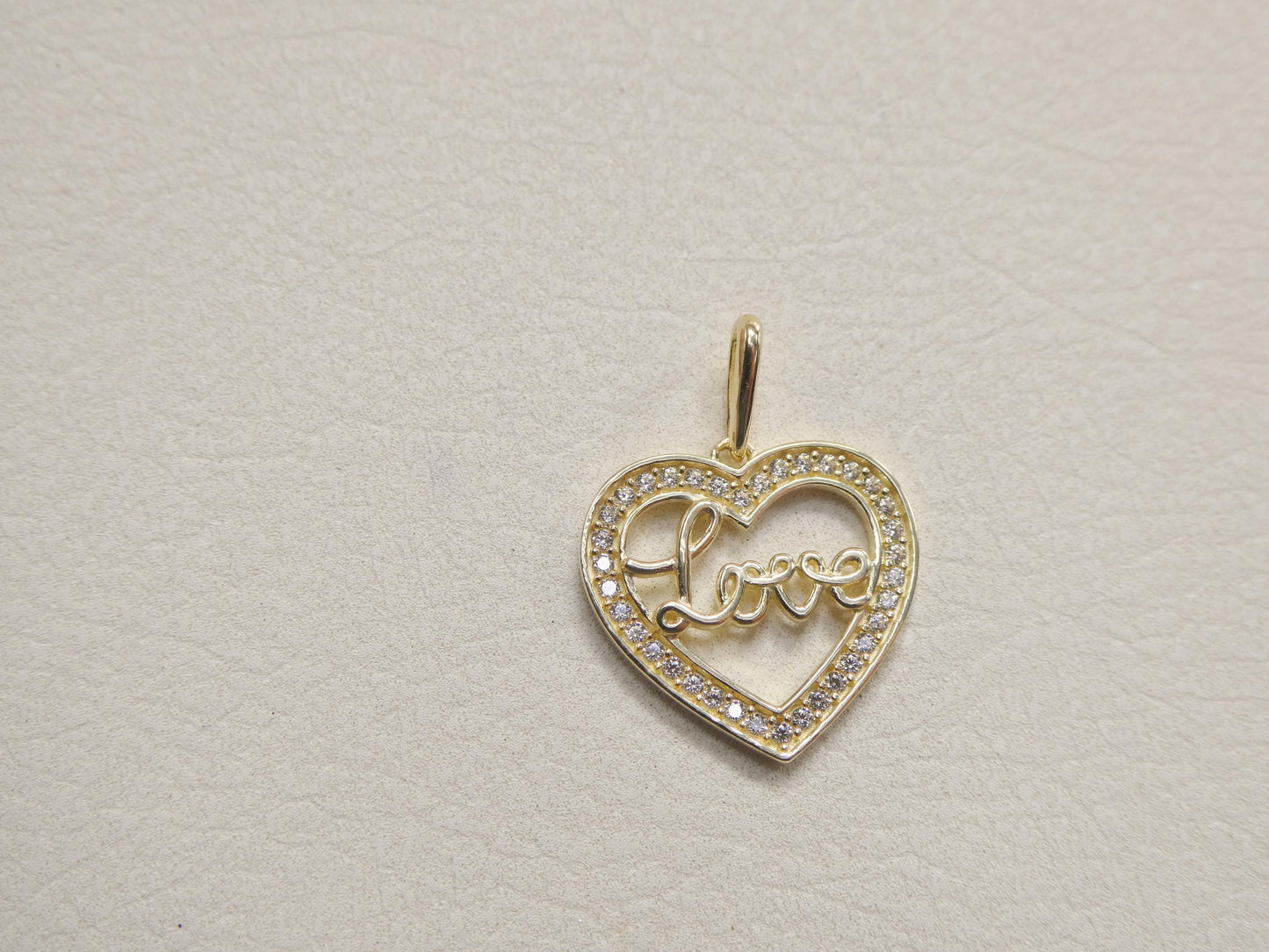 10k real solid yellow gold 18 inch solid figaro chain and love heart pendent