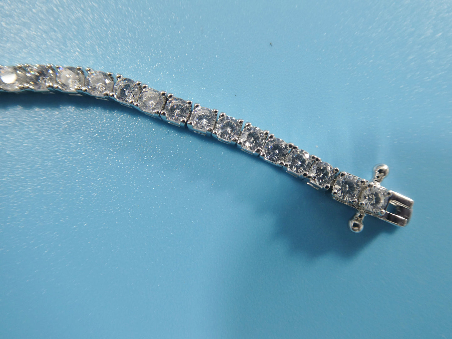 real 925 sterling silver 2.5MM 6 INCH tennis bracelet
