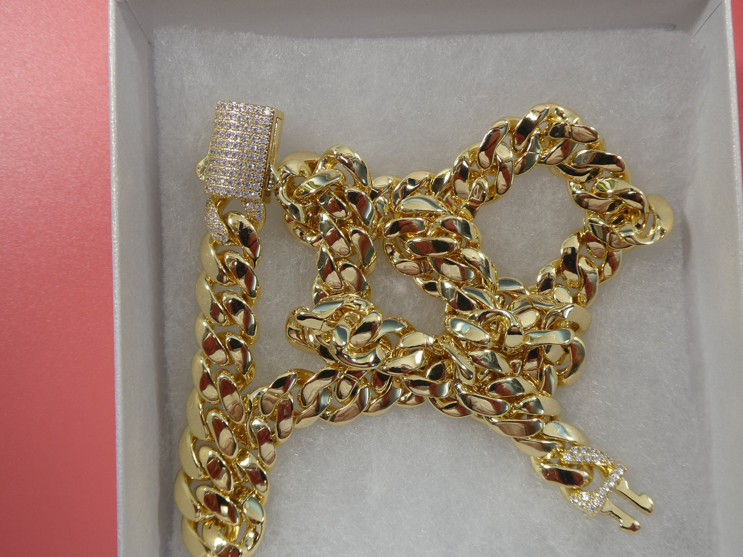 18k gold filled Monaco necklace choker necklace 10mm 18" 20" 24" length